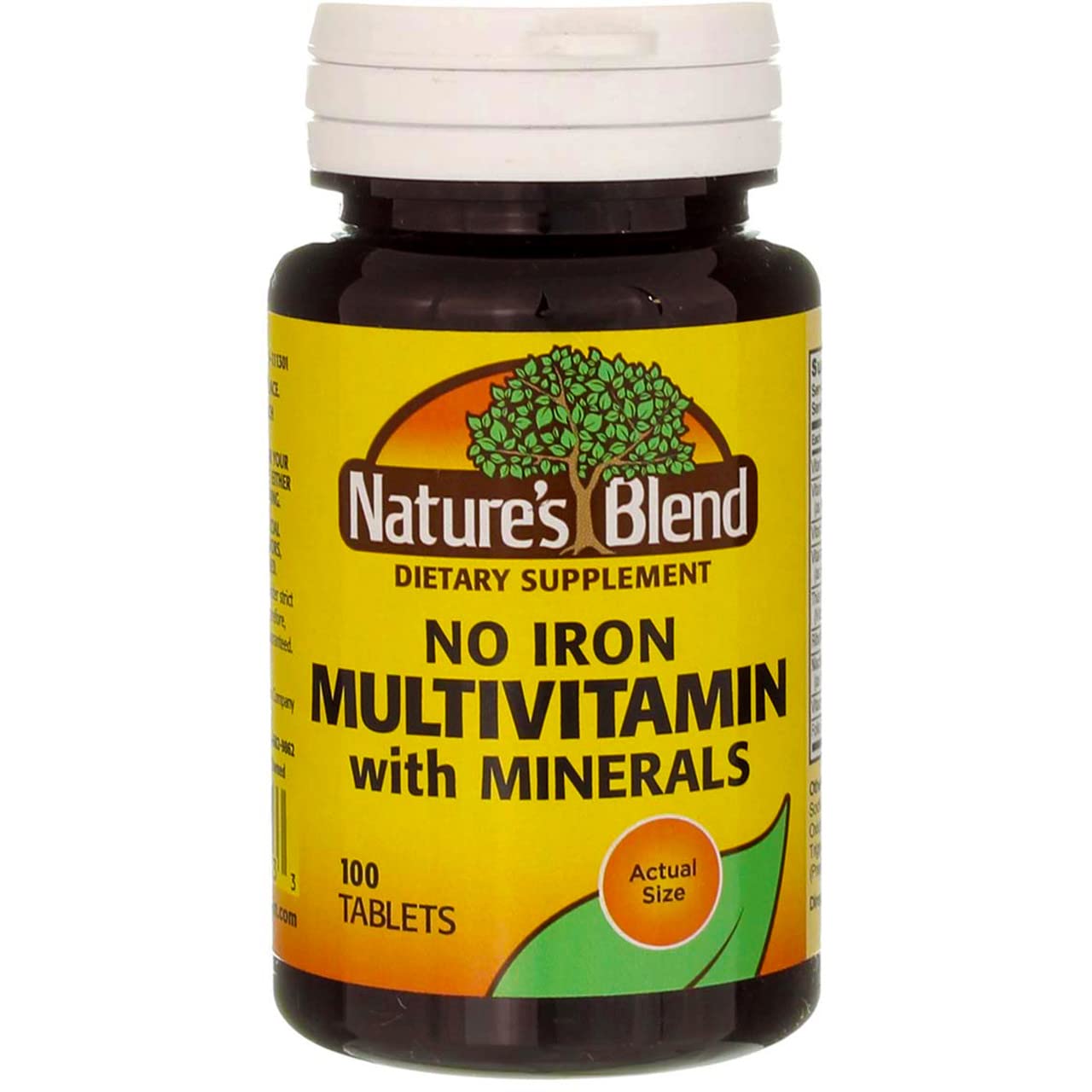 Nature's Blend Multiple Vitamin with Minerals No Iron 100 Tabs - TrustMedUSA