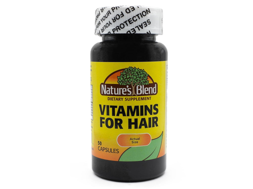 Nature's Blend Vitamins For Hair Capsules 50 Ct - TrustMedUSA