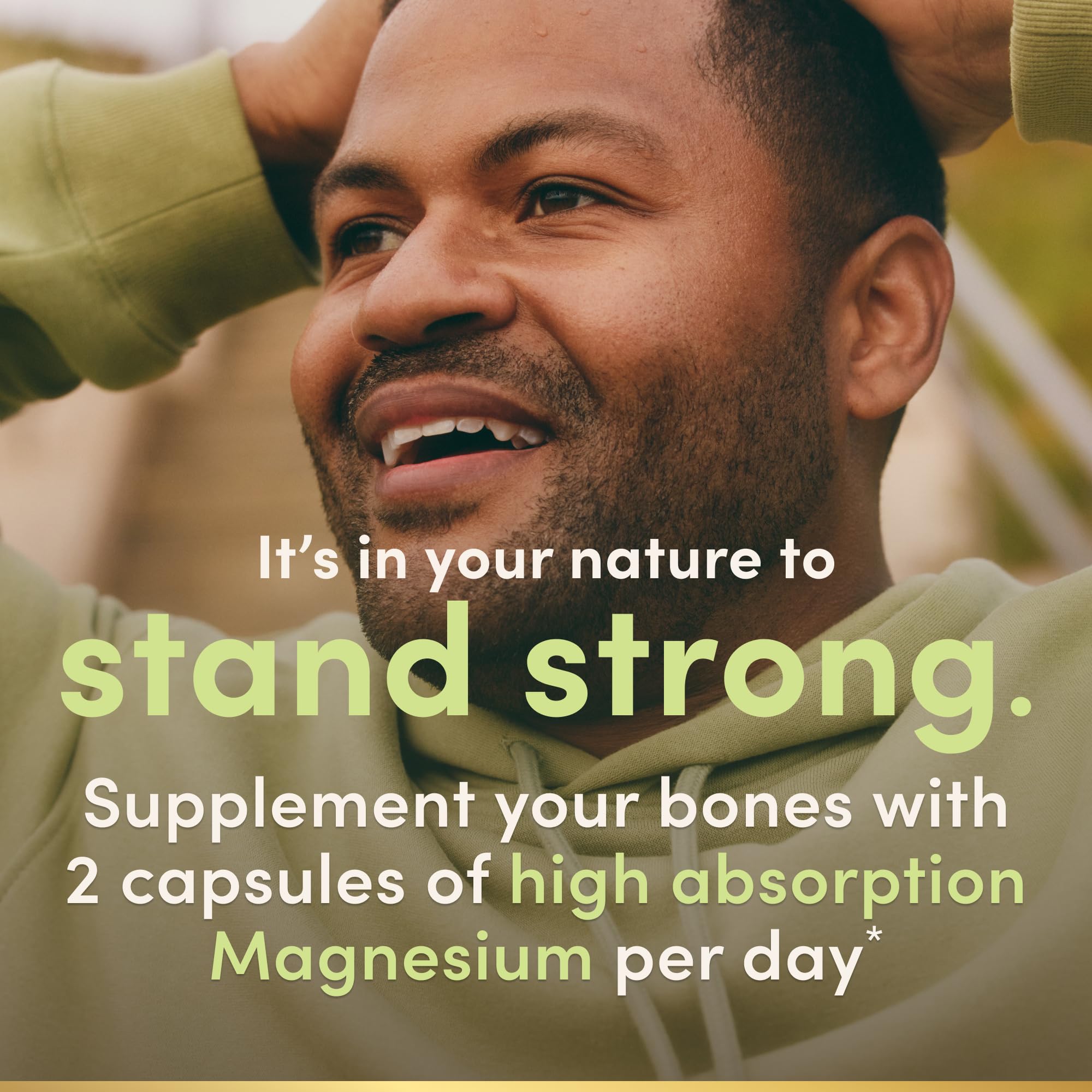Nature’s Bounty High Absorption Magnesium Glycinate 240 mg for Supporting Muscle Relaxation and Bone, Heart & Nerve Health – Non-GMO, Gluten-Free, Vegetarian, 120 Count/60 Servings - TrustMedUSA