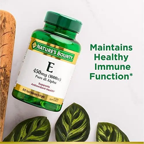 Nature's Bounty Vitamin E 1000 IU Softgels, Supports Antioxidant Health & Immune System - TrustMedUSA