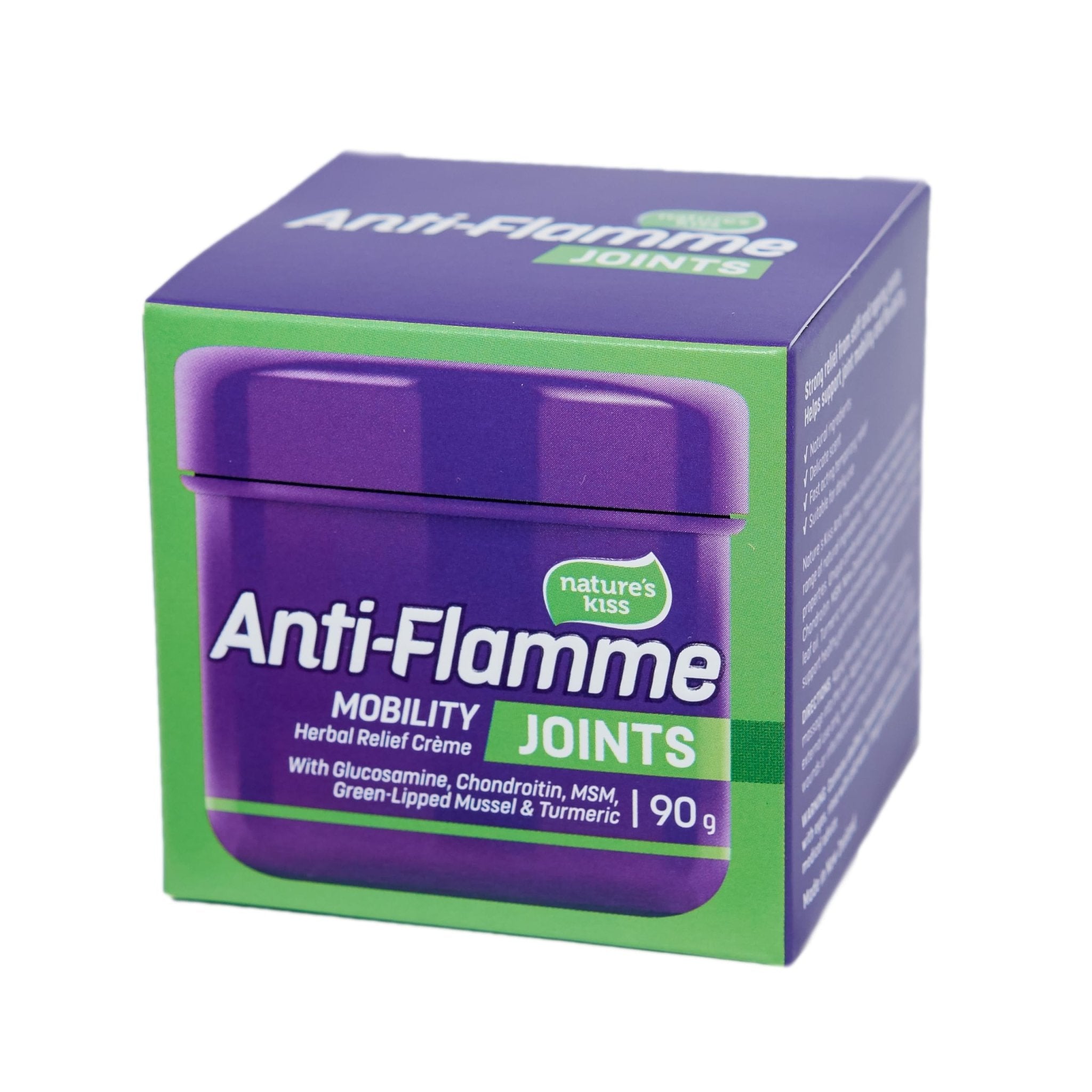 Nature's Kiss - Anti-Flamme Joints - Herbal Cream for Joints - 3oz Tub (90g) - TrustMedUSA