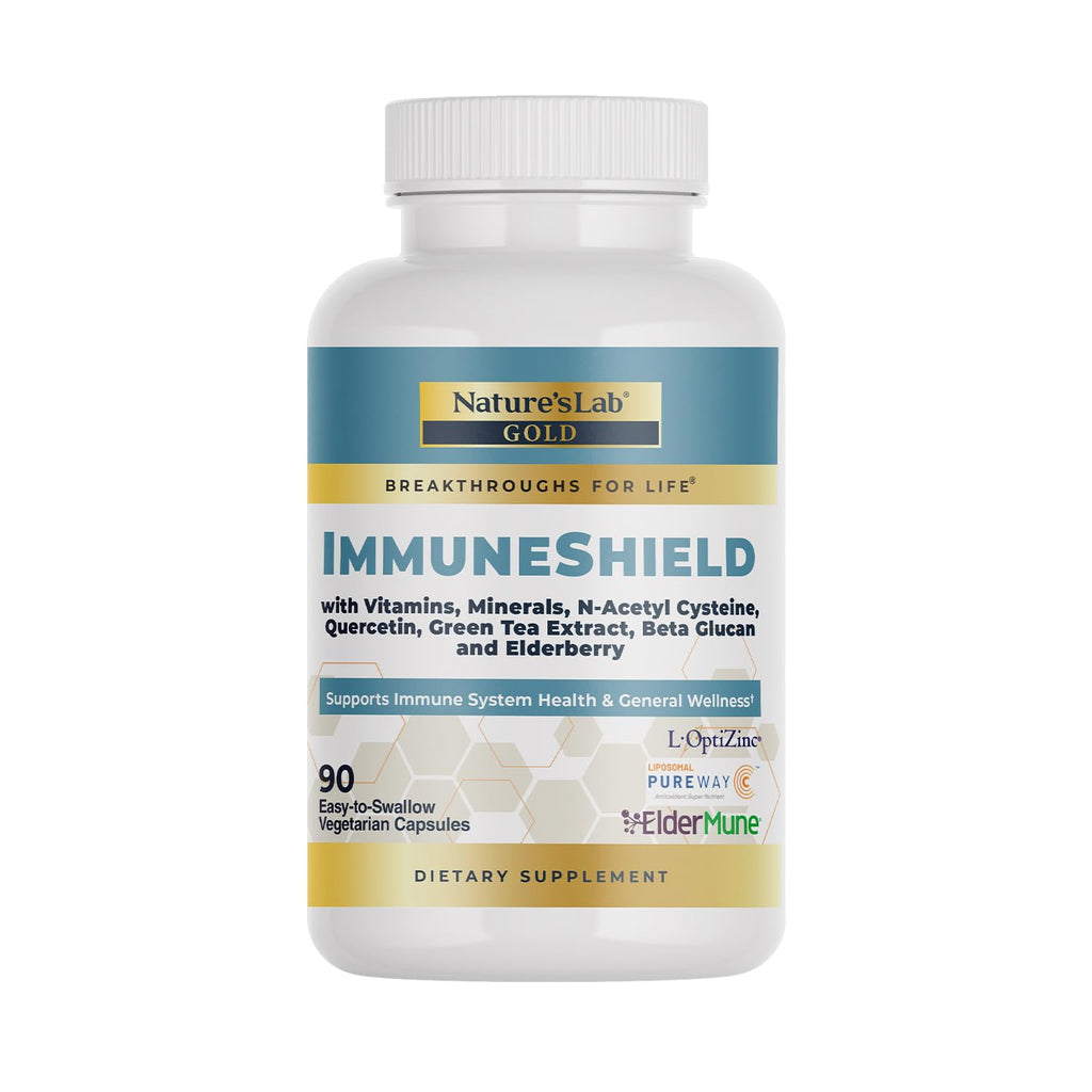Nature's Lab Gold ImmuneShield - Supports Immune System Health & General Wellness* - 90 Capsules (30 Day Supply) - TrustMedUSA