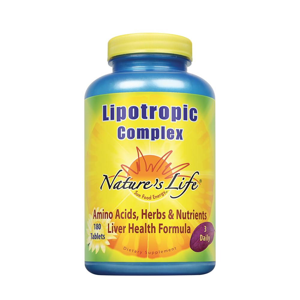 Nature's Life Lipotropic Complex | Comprehensive Support for Healthy Liver Function | with Choline & Inositol | Non-GMO | 180 Vegetarian Tablets - TrustMedUSA