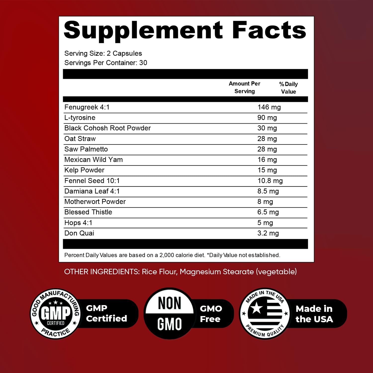 Nature’s NutriWave Alpha XtraBoost Capsules – Natural Men’s Supplement with Saw Palmetto, Fenugreek, L-Tyrosine & Herbal Blend, Made in USA – 60 Caps, 1 Month Supply - TrustMedUSA