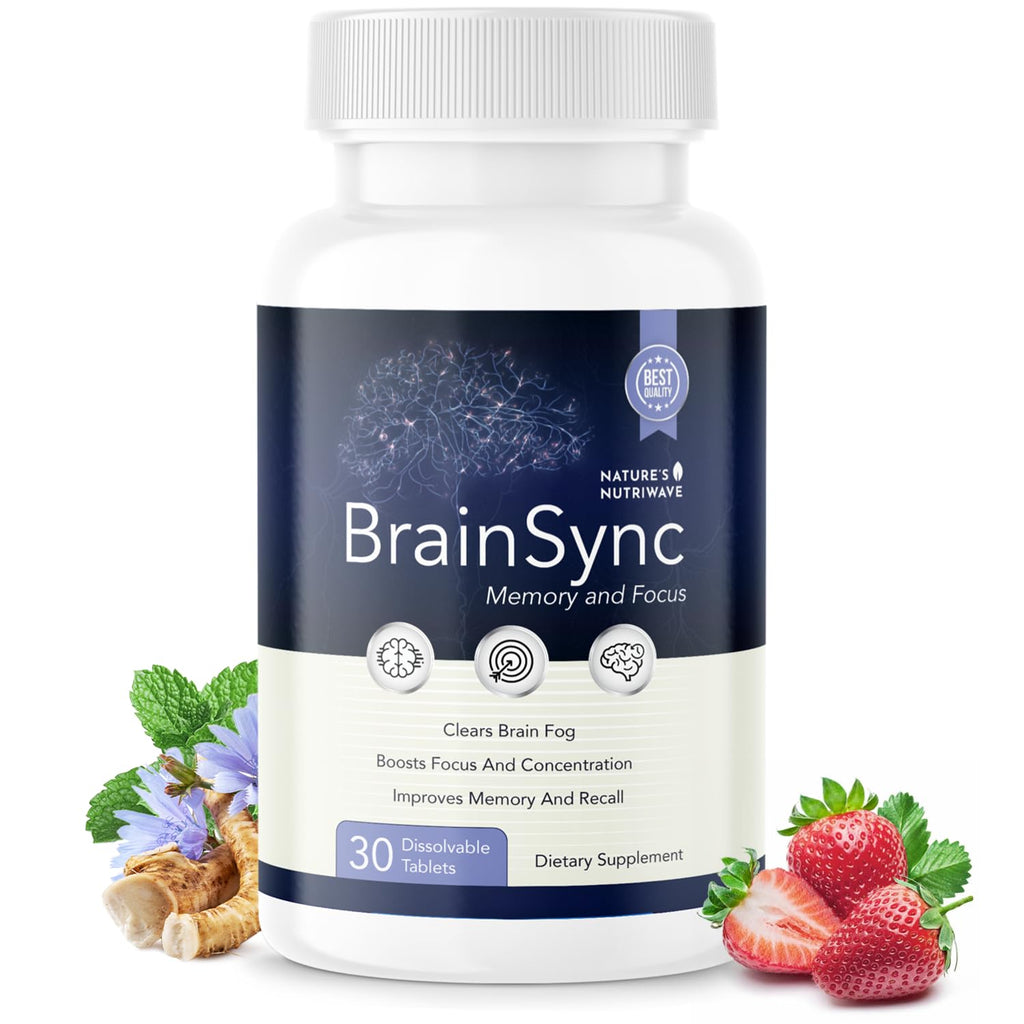 Nature’s NutriWave BrainSync Probiotic Supplement – Supports Daily Wellness & Gut-Brain Balance – 3.6 Billion CFU – 30 Dissolvable Tablets, 1 Month Supply - TrustMedUSA