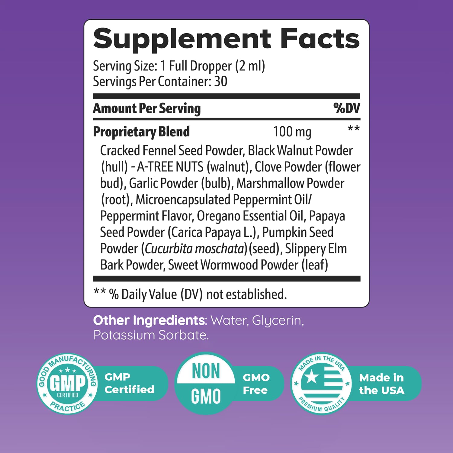 Nature’s NutriWave Cleanest Body – Natural Detox Liquid Supplement with Fennel Seed, Marshmallow Root & Peppermint Oil – Non-GMO, Made in USA, 2 fl. oz.(60ml), 1 Month Supply - TrustMedUSA