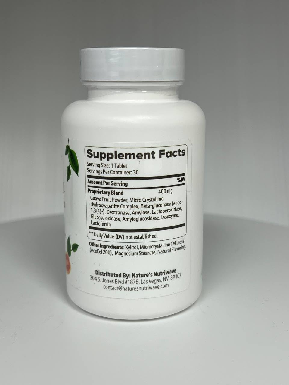 Nature’s NutriWave DentaTonic – Daily Oral Supplement with Guava Fruit, Hydroxyapatite & Enzyme Blend – Made in USA Non-GMO, Stimulant-Free Formula – 30 Tablets, 1 Month Supply - TrustMedUSA