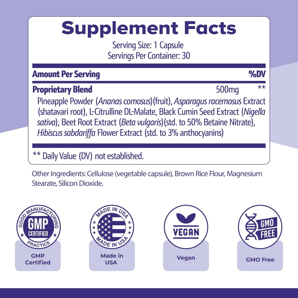 Nature’s NutriWave Flush Factor Plus - Original Formulated FlushFactorPlus for Leg Comfort, 100% Natural Ingredients, Made in USA, No Stimulants | 30 Capsules, 3 Month Supply - TrustMedUSA