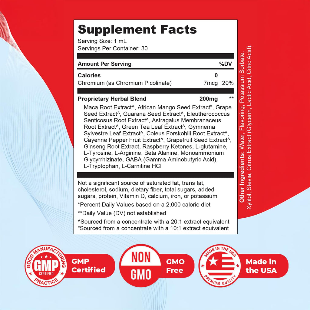 Nature’s NutriWave Free Sugar Pro – Natural Daily Wellness Drops with Chromium & Herbal Blend | Non-GMO | Easy to Use | Made in USA | 30 mL Liquid Supplement, 2 Month Supply - TrustMedUSA