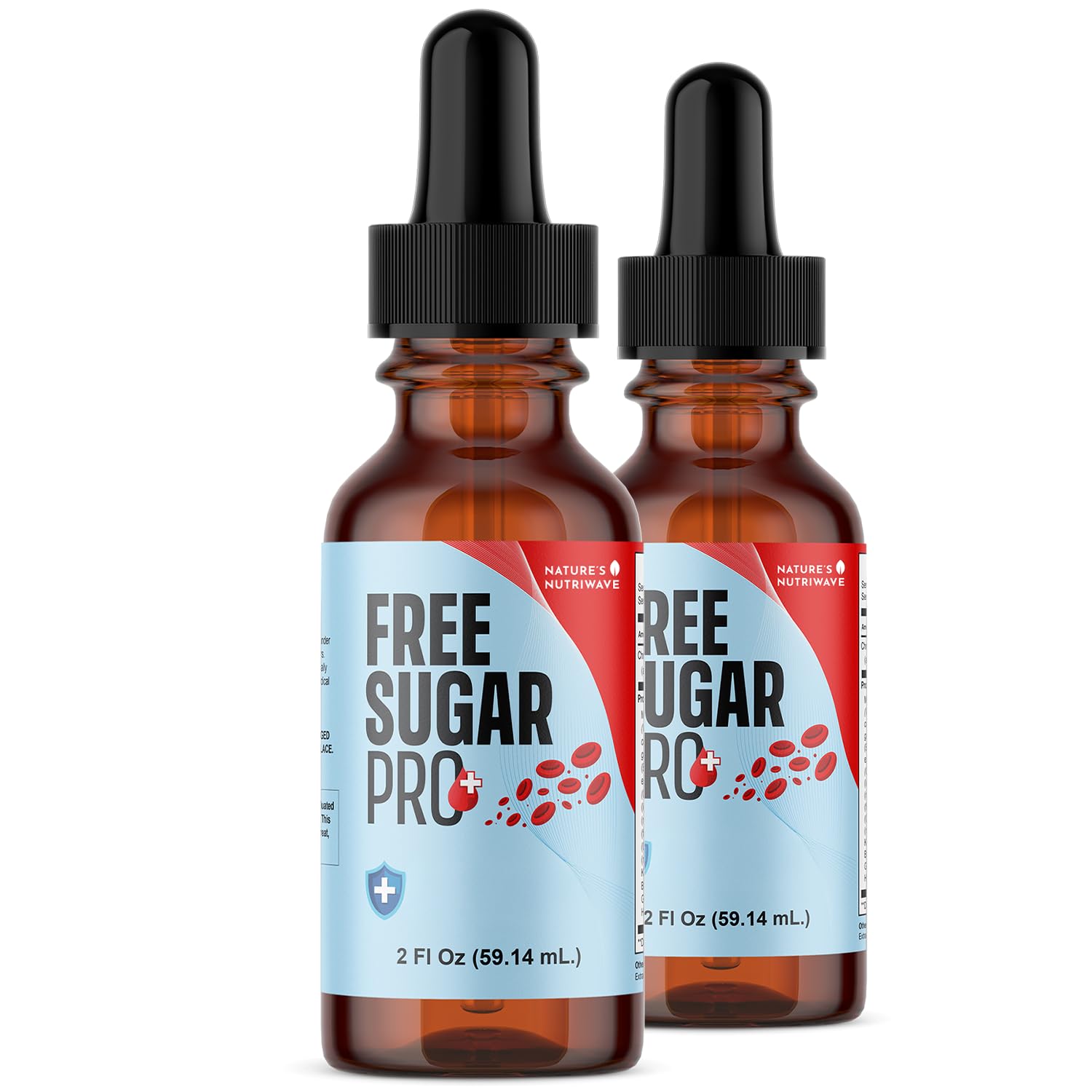 Nature’s NutriWave Free Sugar Pro – Natural Daily Wellness Drops with Chromium & Herbal Blend | Non-GMO | Easy to Use | Made in USA | 30 mL Liquid Supplement, 2 Month Supply - TrustMedUSA