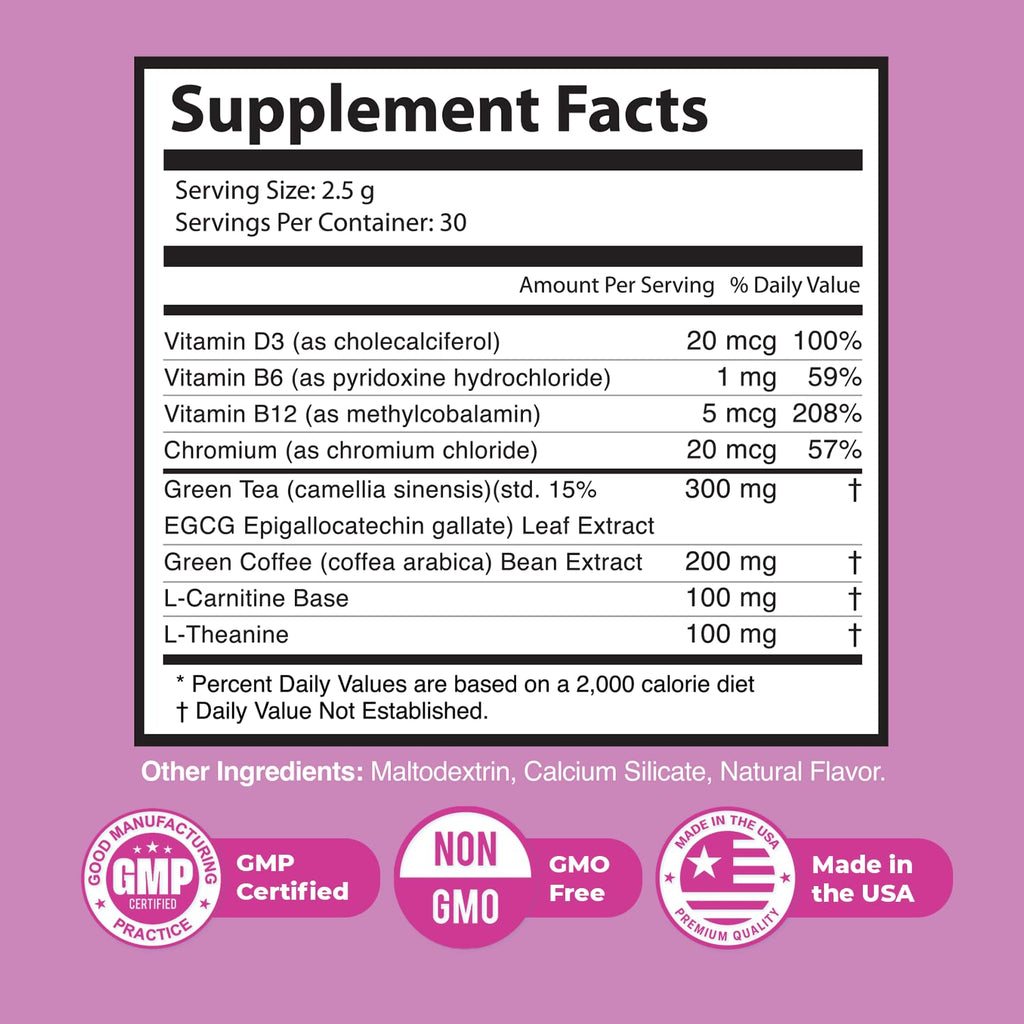 Nature’s NutriWave Gelatin Burn – Natural Powder Supplement with Vitamins, Minerals & Botanical Extracts – Non-GMO, Easy to Mix, USA Made – 2.65Oz, 75g, 30 Servings, 3 Month Supply - TrustMedUSA