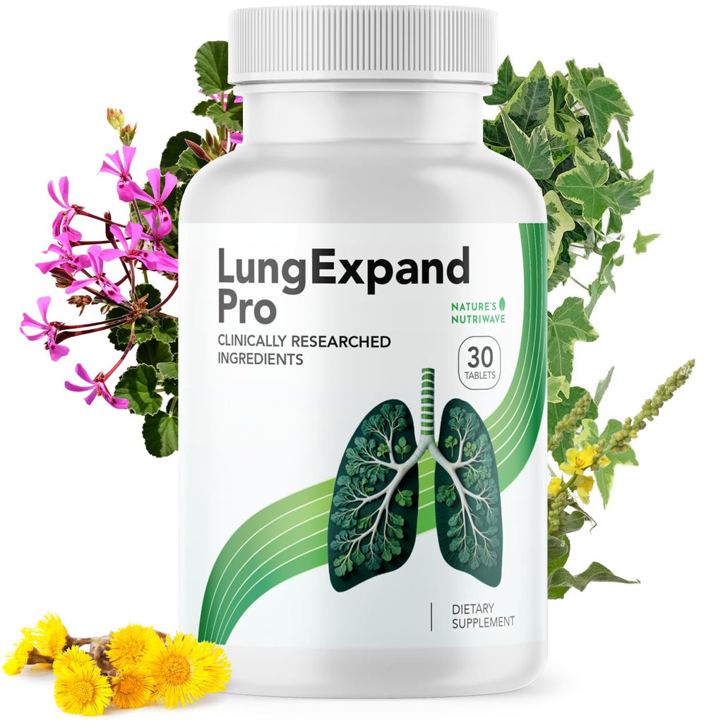 Nature’s NutriWave LungExpand Pro – Natural Daily Wellness for Overall Support – Made in USA, Non-GMO – Easy to Take – GMP Certified – 30 Tablets, 1 Month Supply - TrustMedUSA