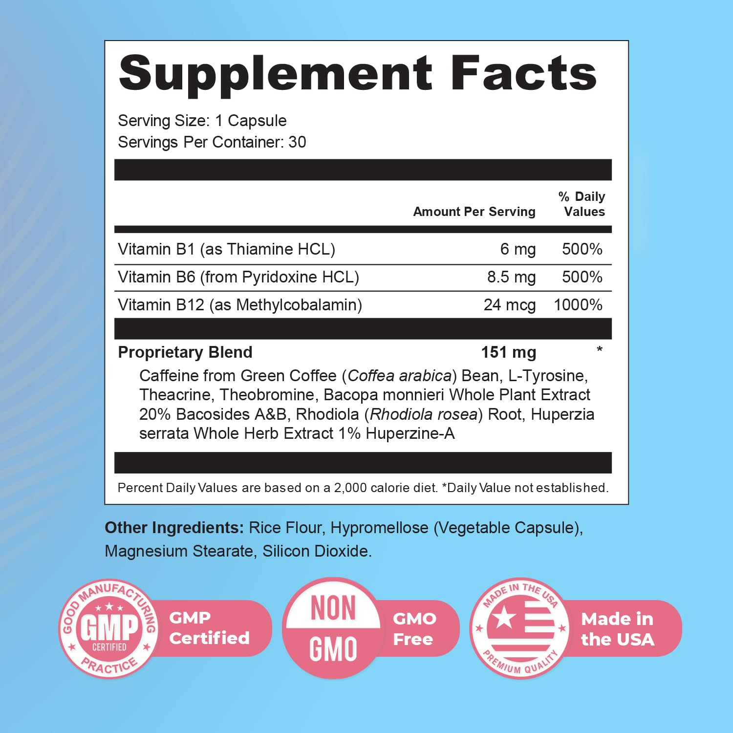 Nature’s NutriWave Memyts – Natural Daily Supplement with B Vitamins and Herbal Extracts | Non-GMO | Made in USA | 100% Natural, 30 Capsules, 2-Month Supply - TrustMedUSA