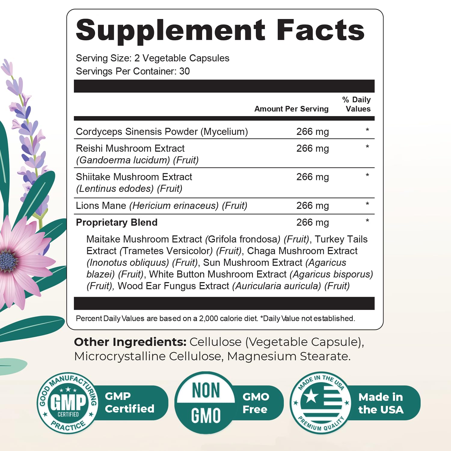 Nature’s NutriWave Menovelle Capsules for Women – Natural Daily Support Formula with Mushrooms and Botanicals – Non-GMO, Easy to Take, Made in the USA, 60 Capsules, 30 Servings, 1 Month Supply - TrustMedUSA