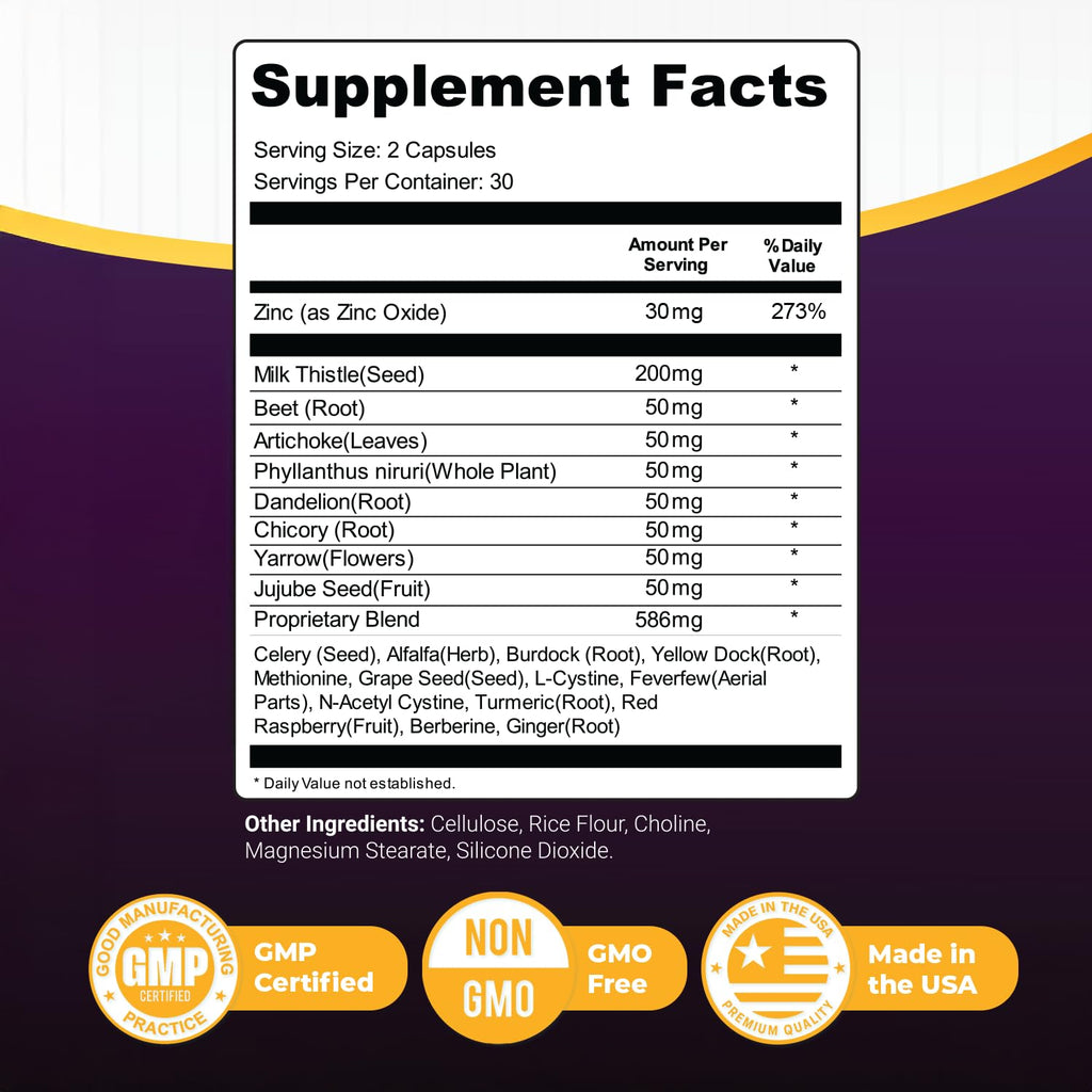 Nature’s NutriWave Steel Bite Pro Oral Wellness Supplement – 23 Plant-Based Ingredients with Zinc & Turmeric – Non-GMO, Made in USA, 60 Capsules, 1 Month Supply - TrustMedUSA