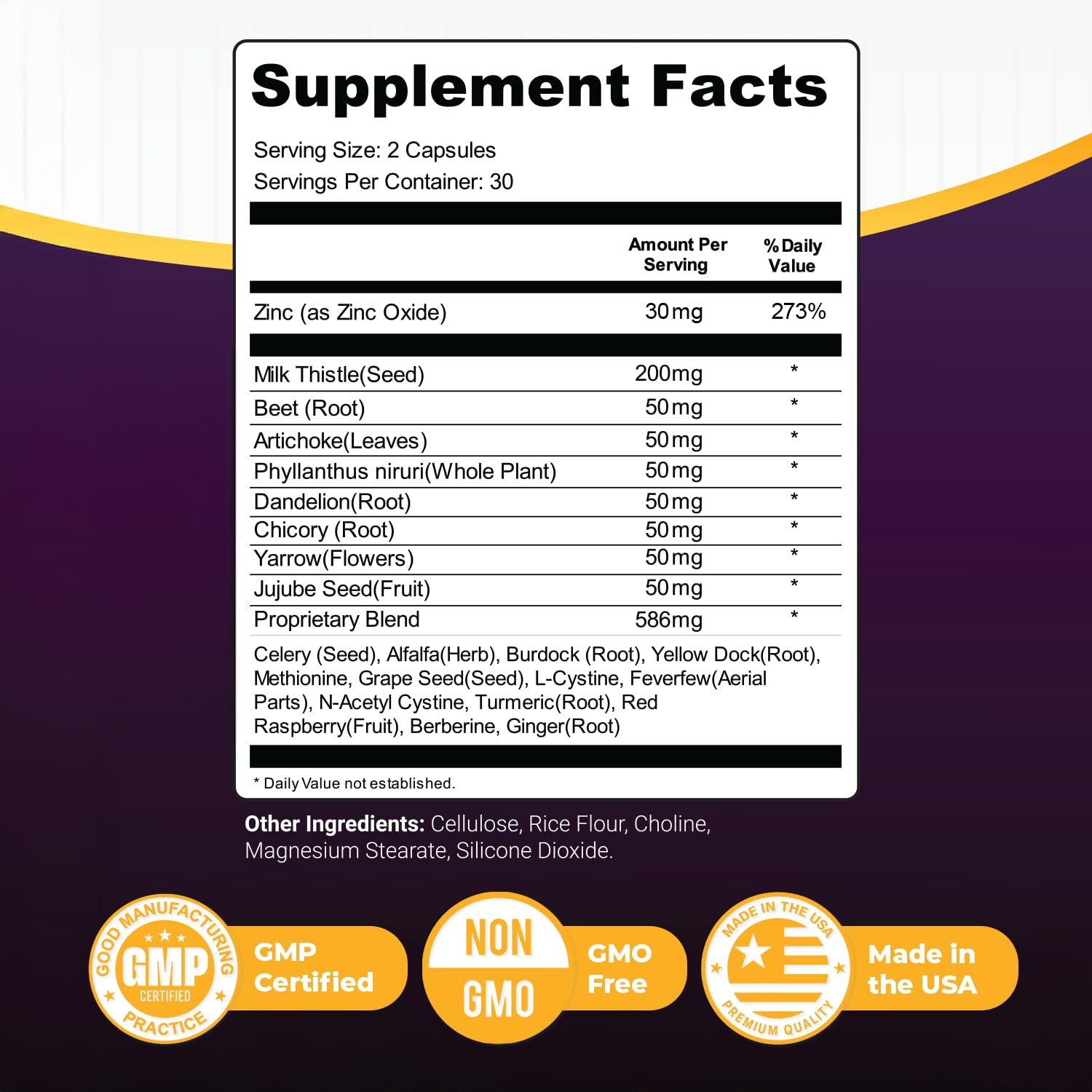 Nature’s NutriWave Steel Bite Pro Oral Wellness Supplement – 23 Plant-Based Ingredients with Zinc & Turmeric – Non-GMO, Made in USA, 60 Capsules, 1 Month Supply - TrustMedUSA