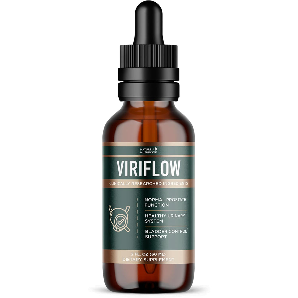Nature’s NutriWave ViriFlow Liquid Supplement with Plant & Mineral Extracts – Natural Formula, Non-GMO, Made in USA, GMP-Certified – Easy-to-Use Liquid Drops, 60 mL, 2 Oz, 1 Month Supply - TrustMedUSA