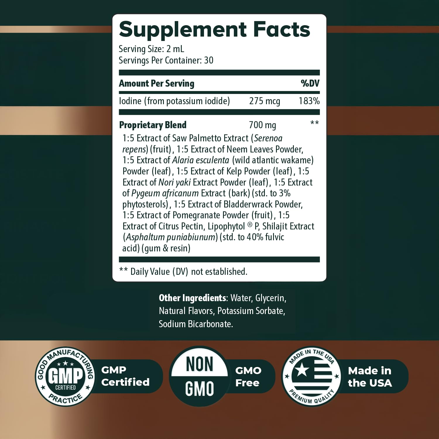 Nature’s NutriWave ViriFlow Liquid Supplement with Plant & Mineral Extracts – Natural Formula, Non-GMO, Made in USA, GMP-Certified – Easy-to-Use Liquid Drops, 60 mL, 2 Oz, 1 Month Supply - TrustMedUSA