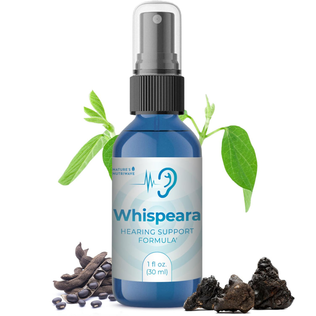 Nature’s NutriWave Whispeara – Plant-Based Spray with GABA, Amino Acids & Botanicals for Overall Wellness – Non-Habit Forming, Non-GMO, Made in USA– 30 Servings, 1 Month Supply - TrustMedUSA