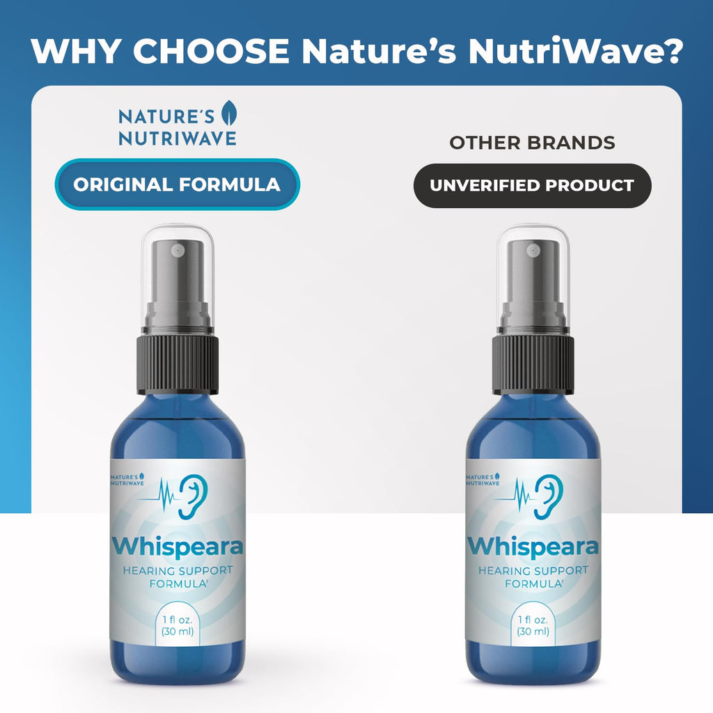 Nature’s NutriWave Whispeara – Plant-Based Spray with GABA, Amino Acids & Botanicals for Overall Wellness – Non-Habit Forming, Non-GMO, Made in USA– 30 Servings, 1 Month Supply - TrustMedUSA