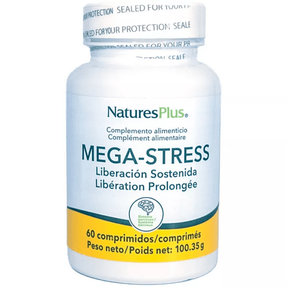 Natures Plus Mega Stress 60 tablets Long-lasting action - TrustMedUSA