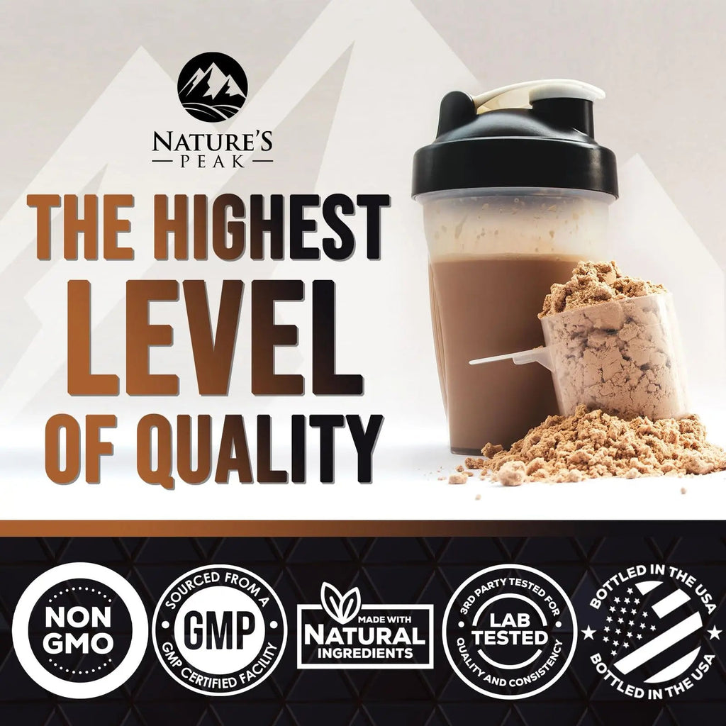 Nature's Premium 100% Whey Protein Powder, 24g of Protein, Double Rich Chocolate - TrustMedUSA