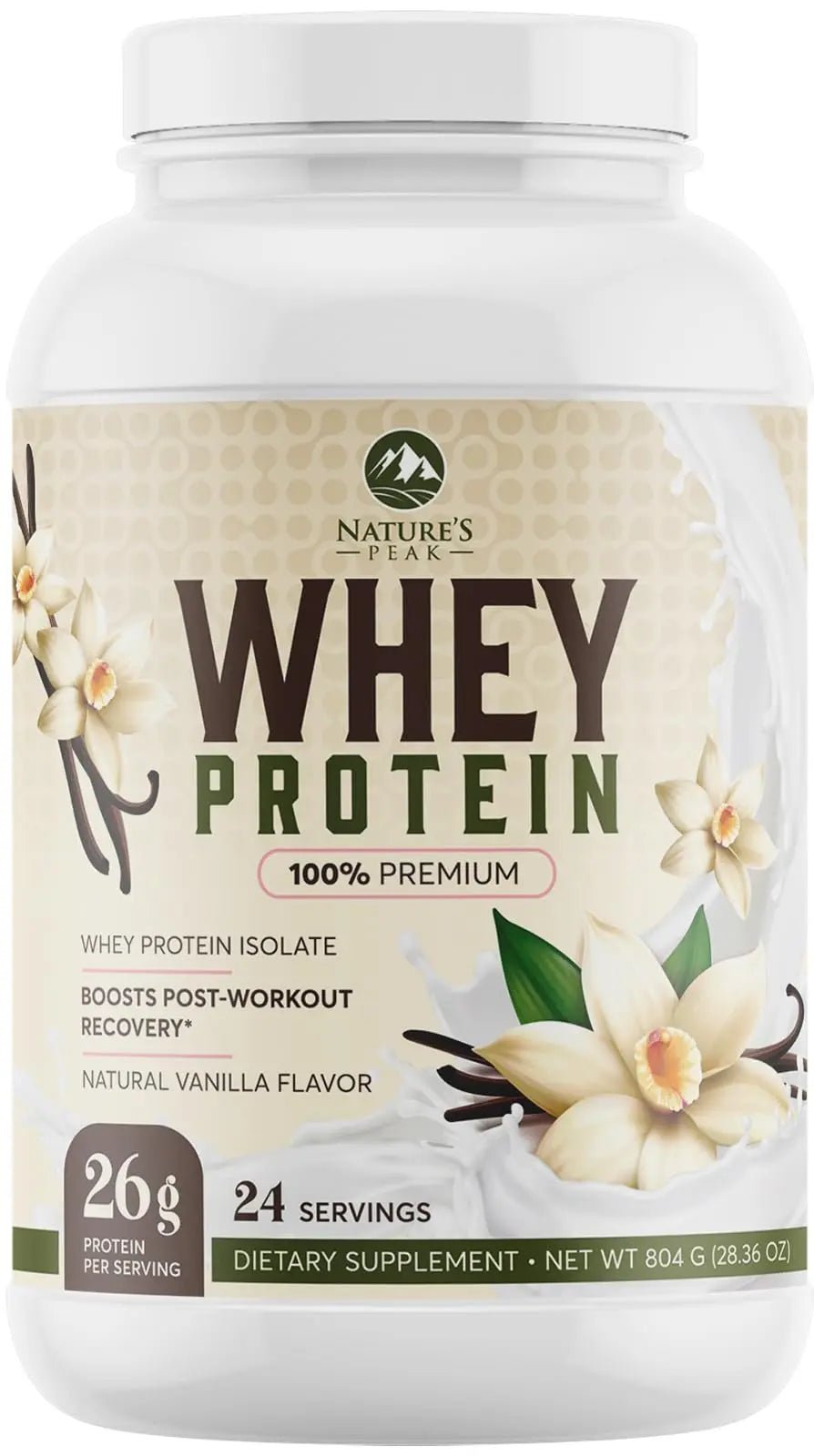 Nature's Protein Powder, 100% Whey Protein Powder Isolate, Immune Support, BCAAs - TrustMedUSA