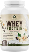 Nature's Protein Powder, 100% Whey Protein Powder Isolate, Immune Support, BCAAs - TrustMedUSA