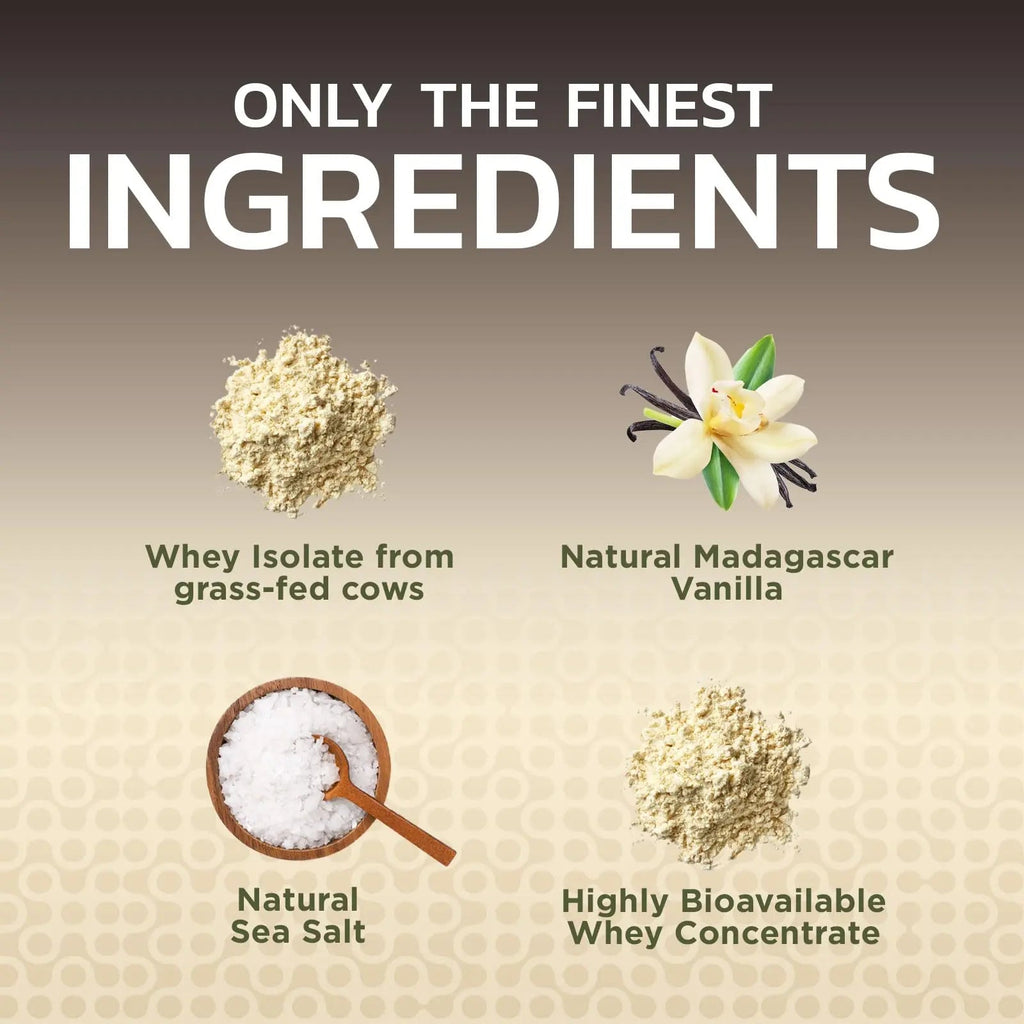 Nature's Protein Powder, 100% Whey Protein Powder Isolate, Immune Support, BCAAs - TrustMedUSA
