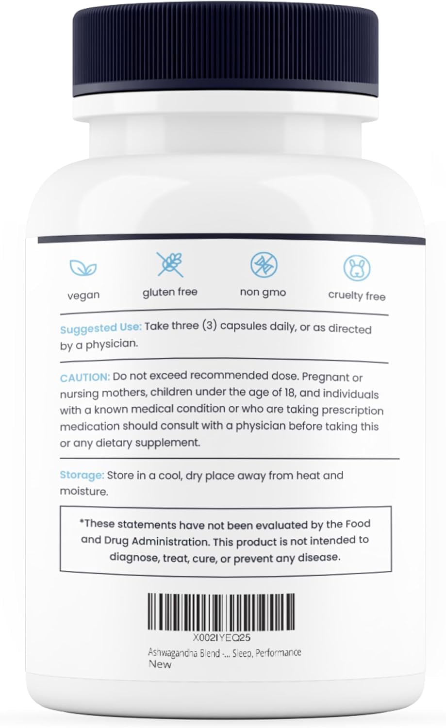 Nature's Pure Blend Ashwagandha Supplements – Organic Ashwagandha Root & Extract for Women and Men – Stress Relief, Sleep, and Mood Support – Athletic Performance & Focus Support – 60 Vegan Capsules - TrustMedUSA