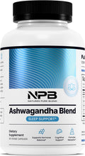 Nature's Pure Blend Ashwagandha Supplements – Organic Ashwagandha Root & Extract for Women and Men – Stress Relief, Sleep, and Mood Support – Athletic Performance & Focus Support – 60 Vegan Capsules - TrustMedUSA