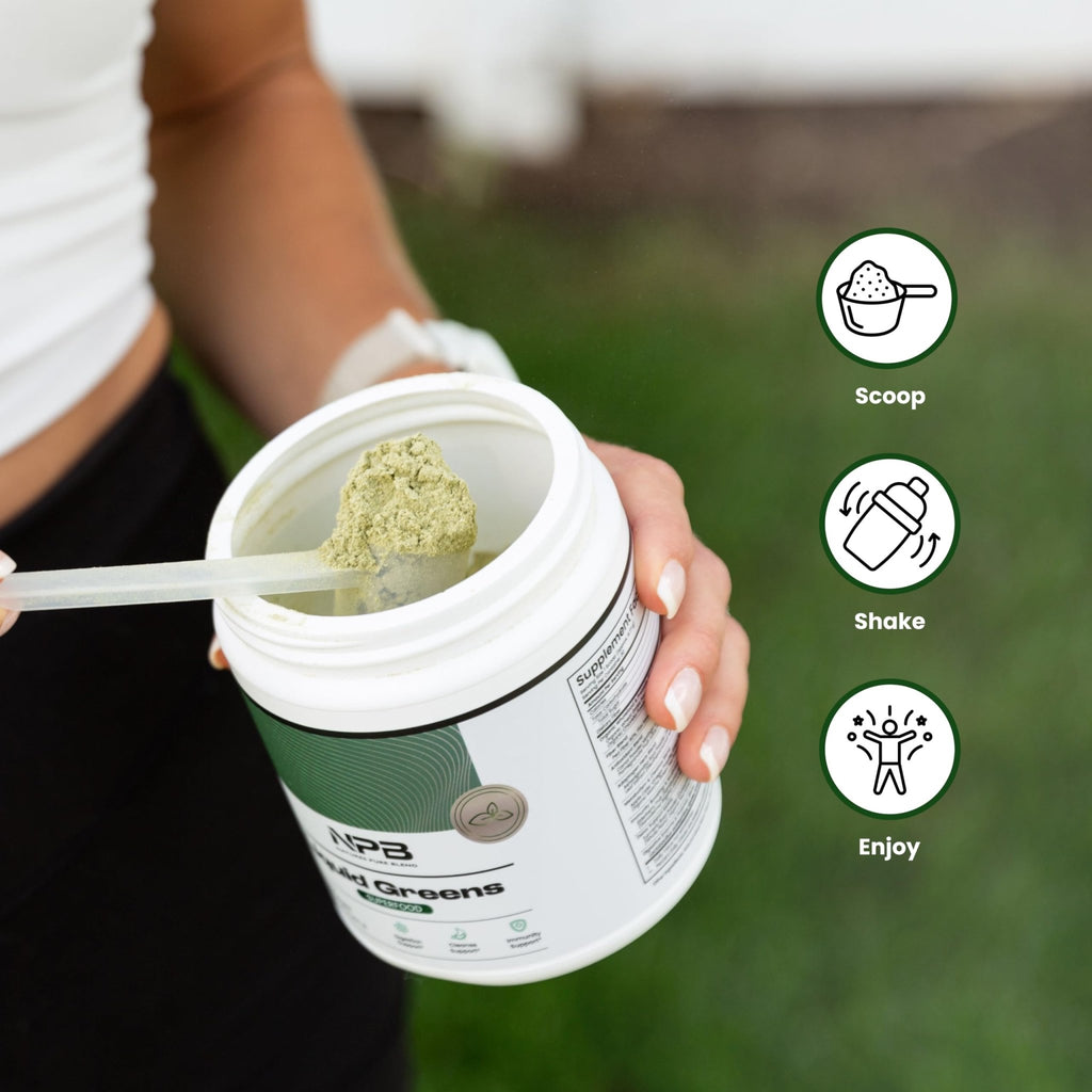 Nature's Pure Blend Super Greens Powder – Organic Greens Superfood Powder Supplements for Green Juice & Smoothie – Probiotic - Drink Mix for Energy Wellness and Digestion (Matcha Flavor, 30 Servings) - TrustMedUSA