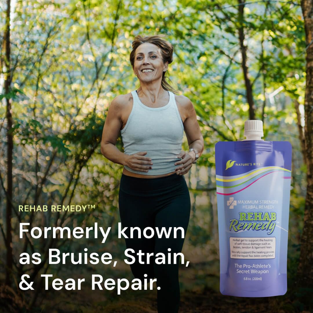 Nature's Rite Rehab Remedy Gel, 6.8 OZ (200ML), Soothing, Fast Acting, Non-Greasy Muscle Relief with Natural Ingredients - TrustMedUSA