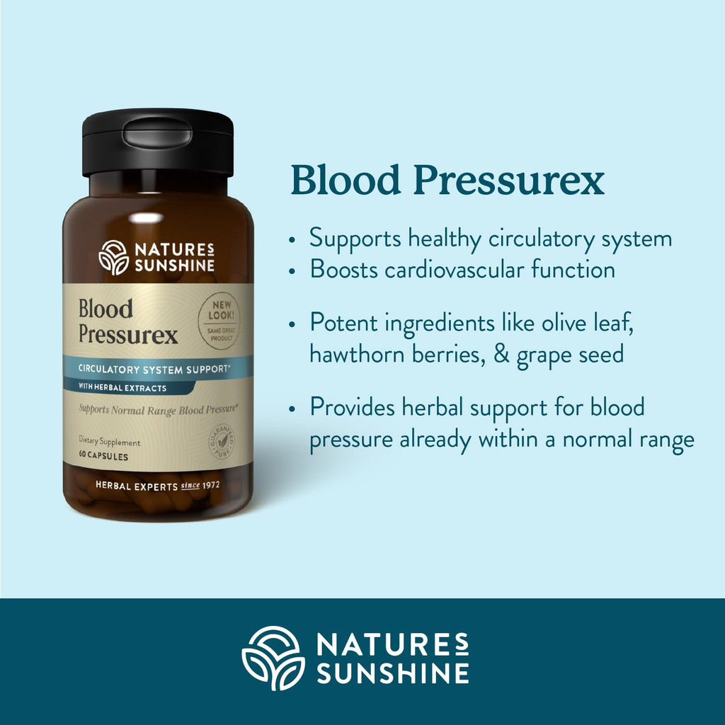 Nature's Sunshine Blood Pressurex 60 Capsules - TrustMedUSA