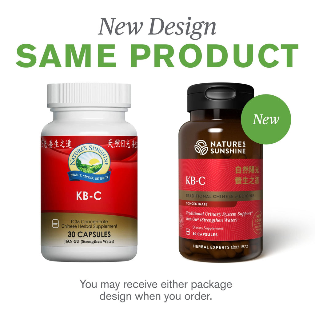 Nature's Sunshine KB-C, Chinese TCM Concentrate, 30 Capsules | Strengthens the Urinary System, Supports the Structural System, and May Help the Body Restore Energy - TrustMedUSA