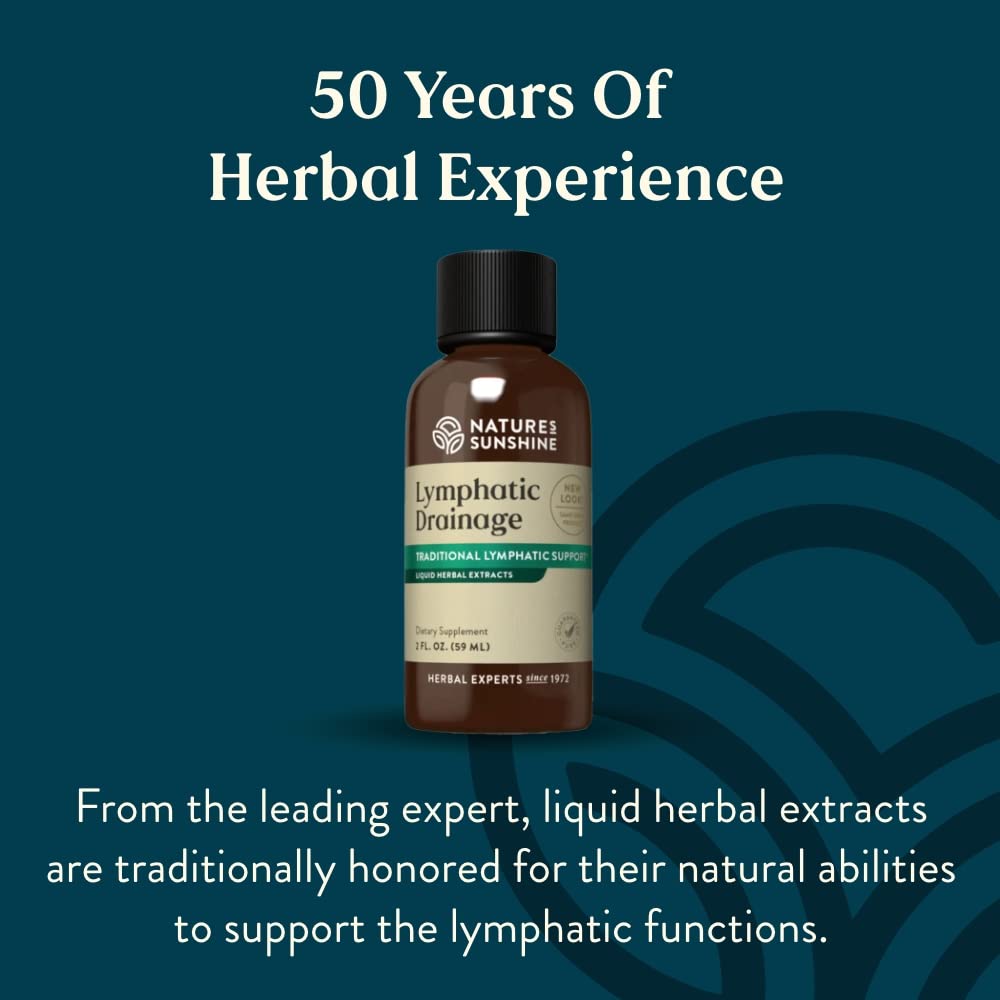 Nature's Sunshine Lymphatic Drainage, 2 Fl. Oz | Lymphatic Drainage Supplement Promotes The Efficient Drainage of The Lymphatic System to Promote Overall Health - Maple Wellness Supplements
