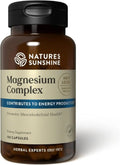 Nature’s Sunshine Magnesium Complex - High Potency Magnesium Supplement with Citrate & Malate for Relaxation, Optimal Absorption, Muscle Function, Energy Production - 50 Servings (100 Capsules) - TrustMedUSA