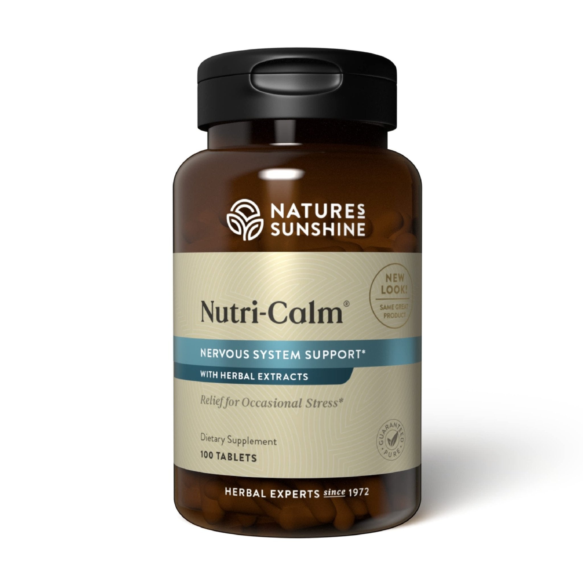 Nature's Sunshine Nutri-Calm- Herbal Stress Relief Supplement for Natural Relief, Mood Support and Boost, Nervous System Support - 100 Count - TrustMedUSA