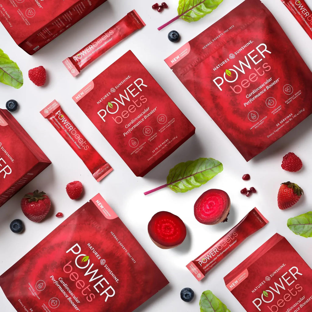 Nature's Sunshine Power Beets – Patented Nutrient Blend of Beet Root Powder and Nutrients to Promote Performance, Mental Clarity, & Vitality – Non-GMO, Soy & Gluten Free – 24 to-Go Packs - TrustMedUSA
