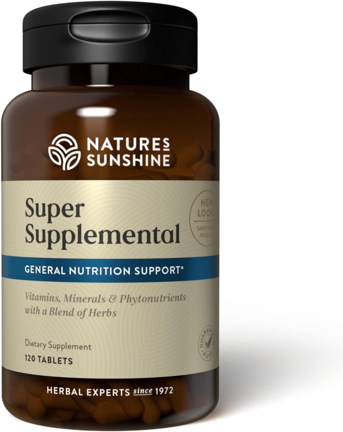 Nature's Sunshine Super Supplemental: Complete Multivitamin with Minerals, Antioxidants & More for Nutritional Gaps, Overall Health, Immune & Energy Support. 120 Tabs - TrustMedUSA