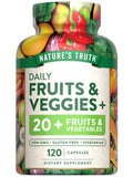 Nature's Truth Fruit and Veggies Supplement | 120 Vegetarian Capsules | 20+ Fruits & Vegetables | Vegetarian, Non-GMO, and Gluten Free Supplement - TrustMedUSA