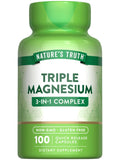 Nature's Truth Triple Magnesium Complex Supplement | 100 Capsules | 420 mg Magnesium Oxide, Citrate & Aspartate | Non-GMO & Gluten Free - TrustMedUSA