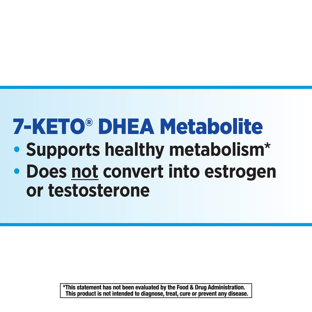 Nature's Way 7-KETO, DHEA Metabolite, Metabolism Support Supplement*, 25mg Potency - TrustMedUSA