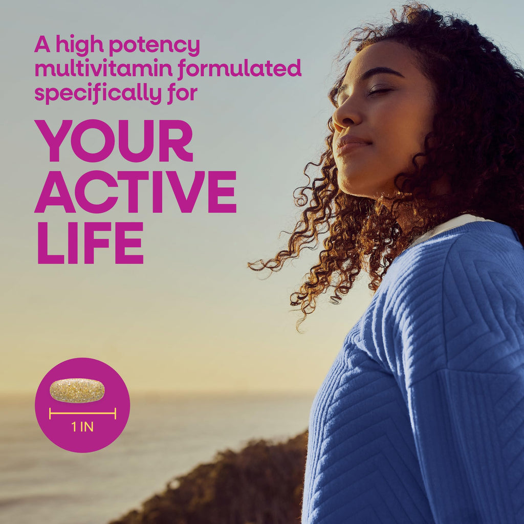 Nature's Way Alive! Ultra Multivitamin for Women, Complete Daily Women's Vitamins, High Potency Formula, Promotes Energy Metabolism and Muscle Function*, Vitamin A, C, D, Methylated B12, 60 Tablets - TrustMedUSA