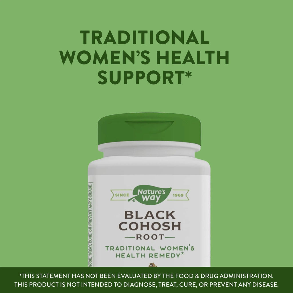 Nature's Way Black Cohosh Root, Traditional Support for Women's Health*, 540 mg - TrustMedUSA