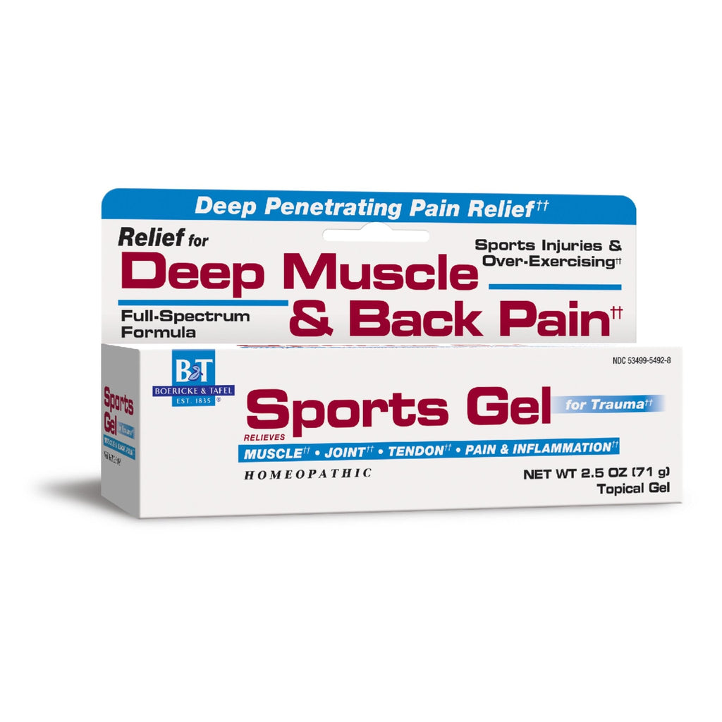 Nature's Way Boericke & Tafel Sports Gel, Relief for Deep Muscle, Joint, Tendon, & Back Pain and Inflammation, Homeopathic, 2.5 oz - TrustMedUSA