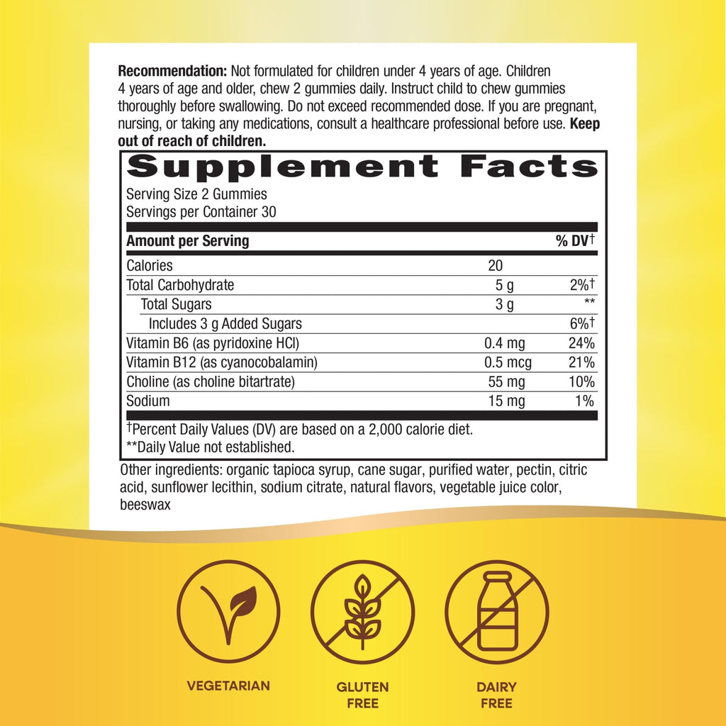 Nature's Way Kids Brain Supplement Gummies, Supports Healthy Brain Function*, Lemonade Flavored, 60 Gummies - TrustMedUSA