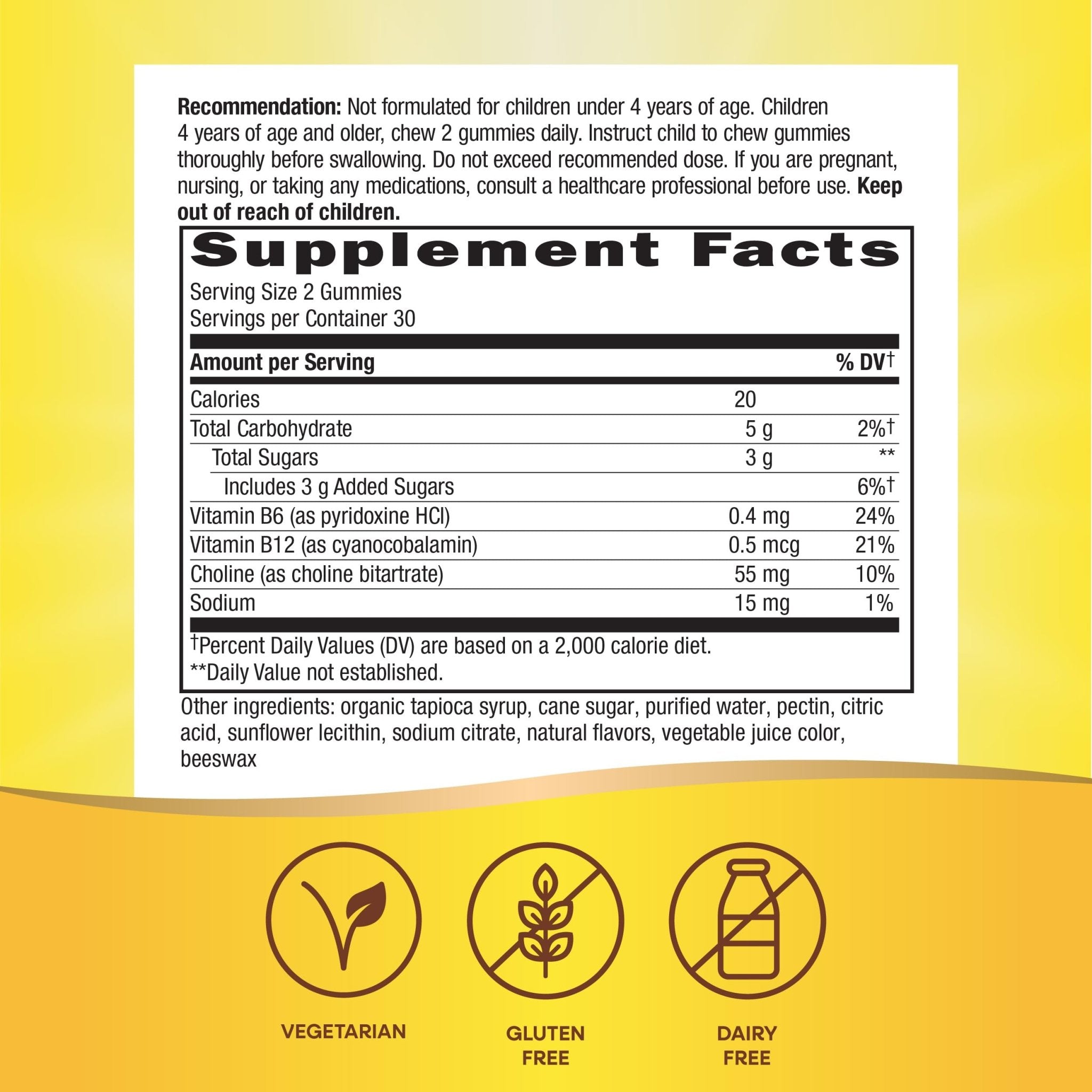 Nature's Way Kids Brain Supplement Gummies, Supports Healthy Brain Function*, Lemonade Flavored, 60 Gummies - TrustMedUSA