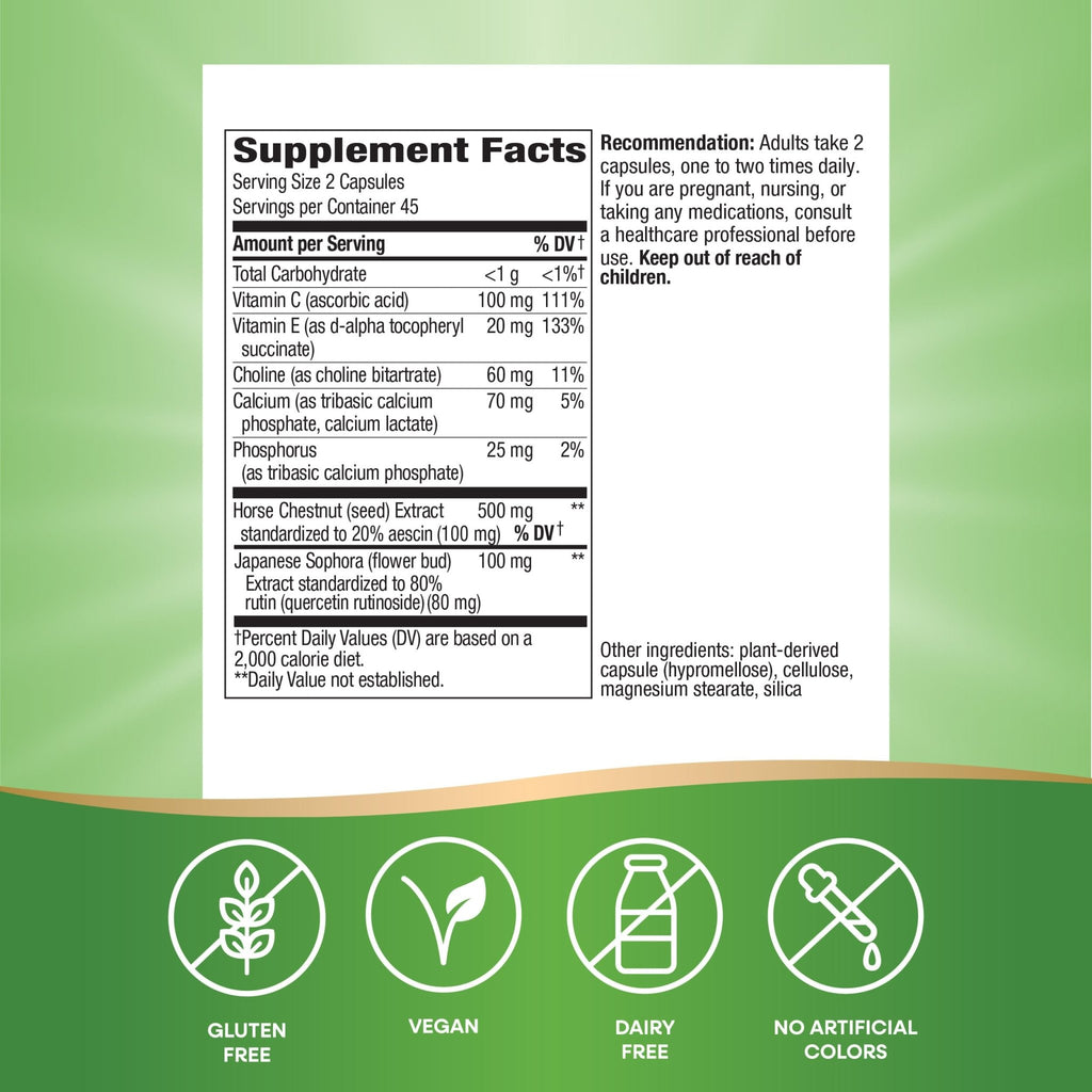 Nature's Way Premium Hem-Care, Unique Vein Health Blend*, 90 Capsules - TrustMedUSA