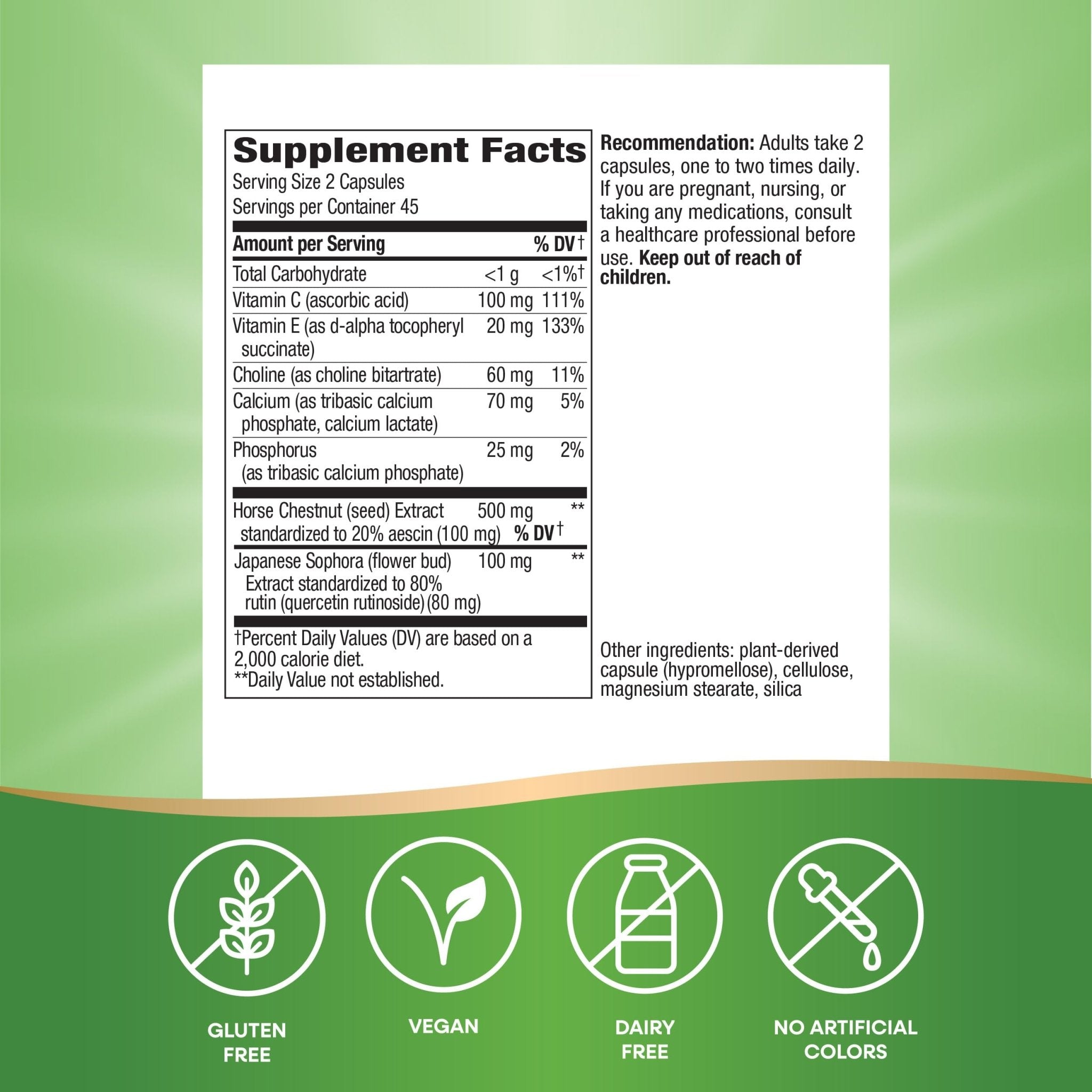 Nature's Way Premium Hem-Care, Unique Vein Health Blend*, 90 Capsules - TrustMedUSA